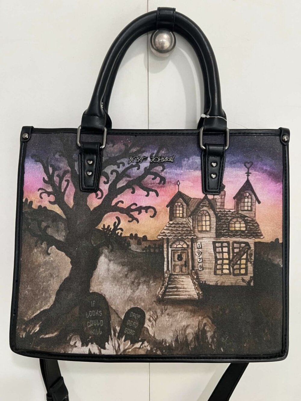 Betsey Johnson Haunted House tote bag